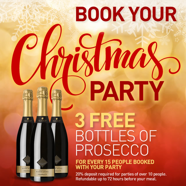 Christmas Party Italian Meal Bookings Rickmansworth